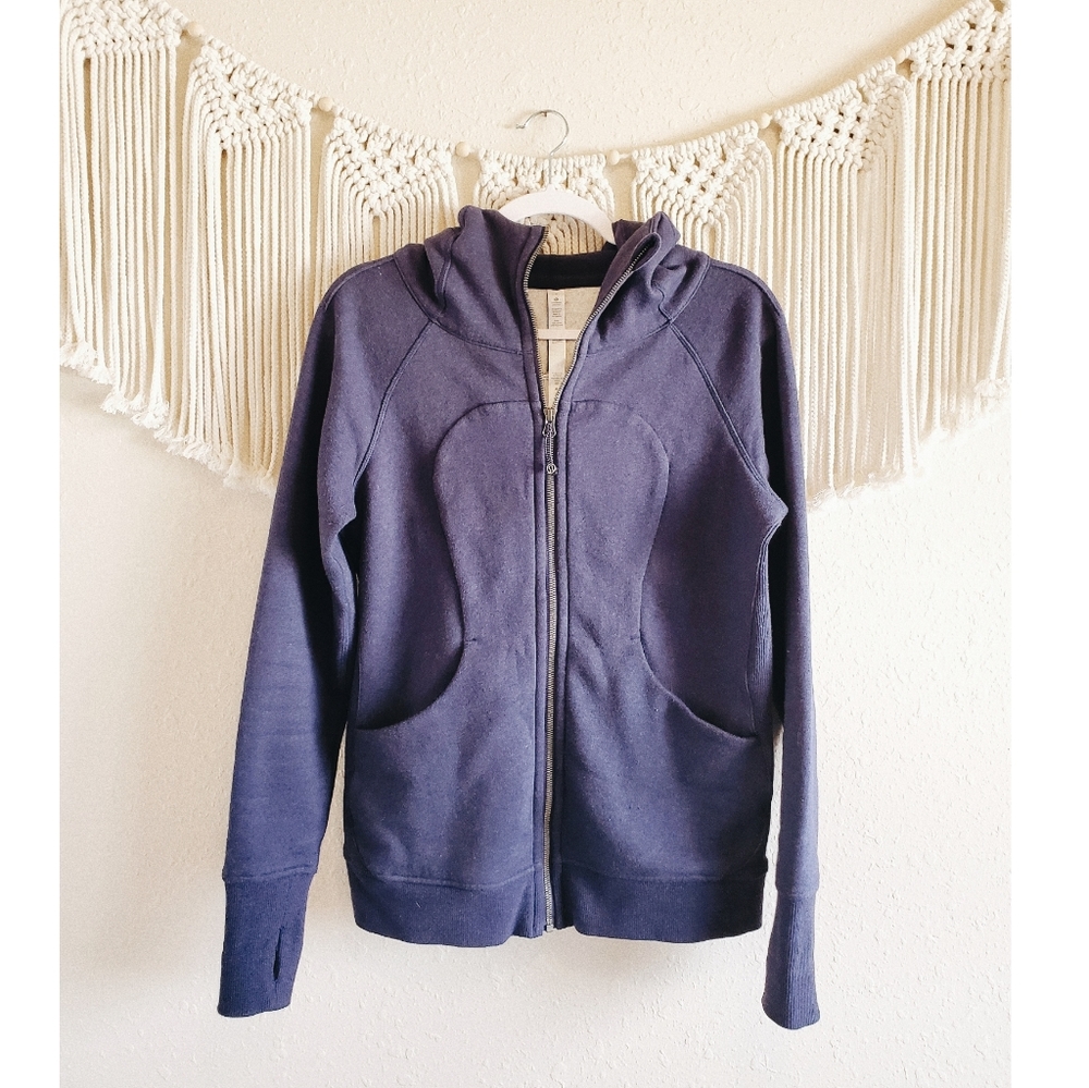 LULULEMON Blue Scuba Hoodie III Zip Up Sweatshirt